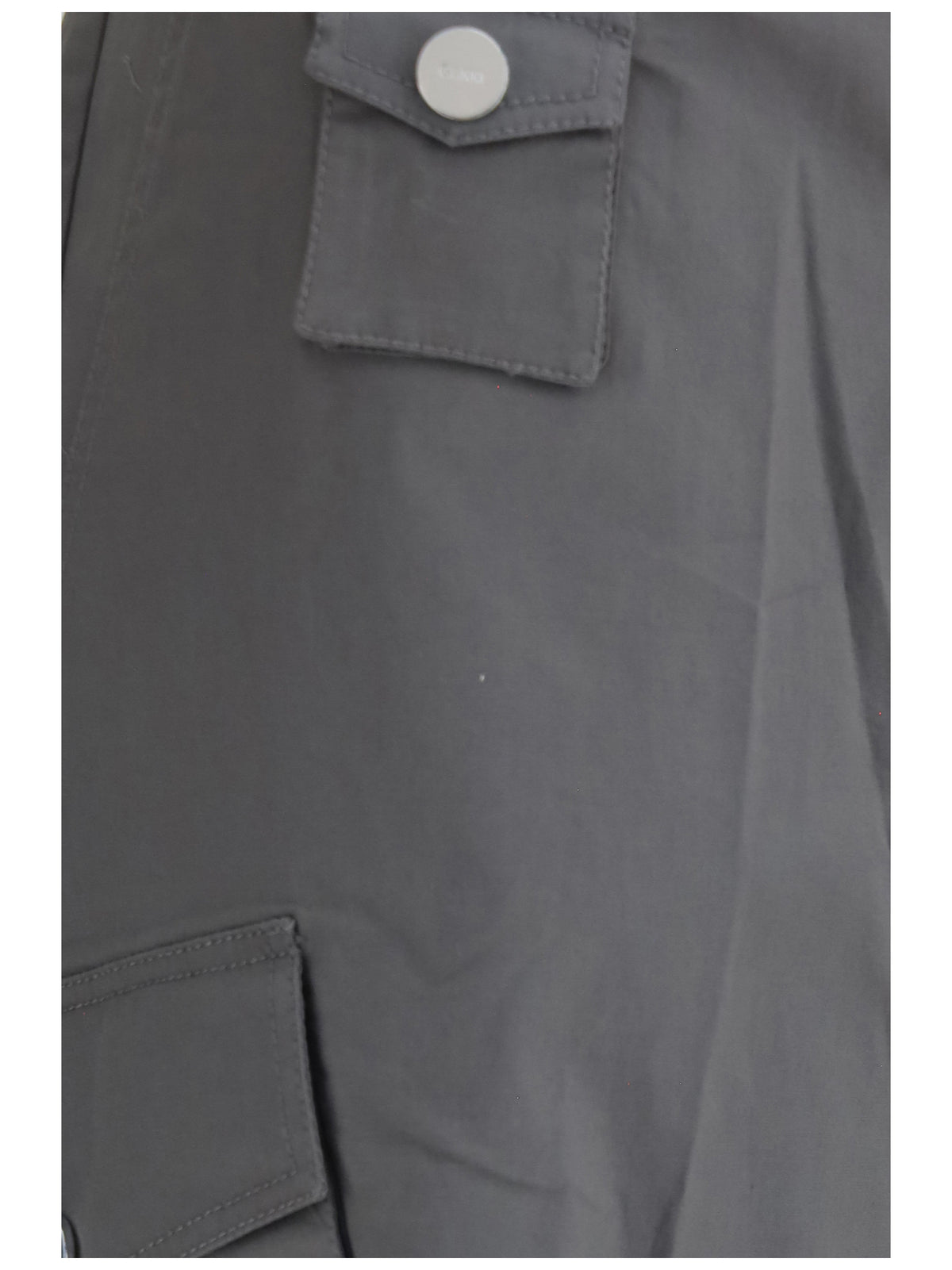 Ganni Stretch cotton cargo Pants - Quiet Shade