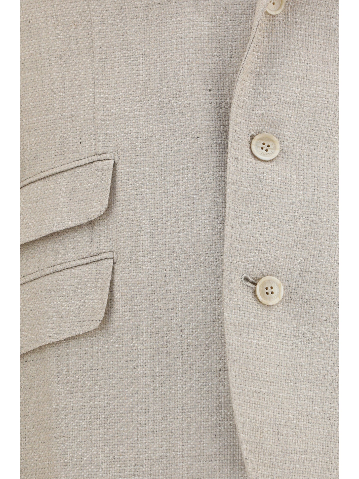 BRUNELLO CUCINELLI Hopsack Suit in silk, linen, and wool