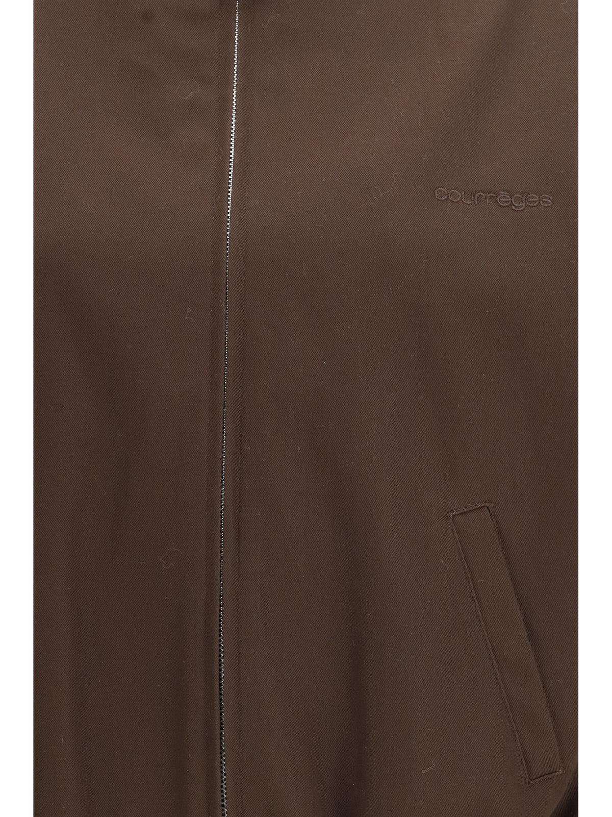 Courrèges Zip-up Bomber Jacket - Chocolate