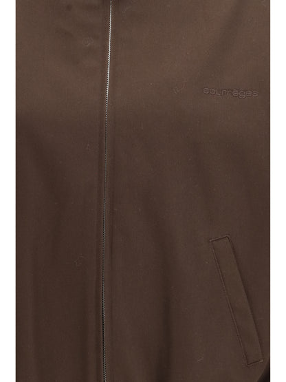 Courrèges Zip-up Bomber Jacket - Chocolate