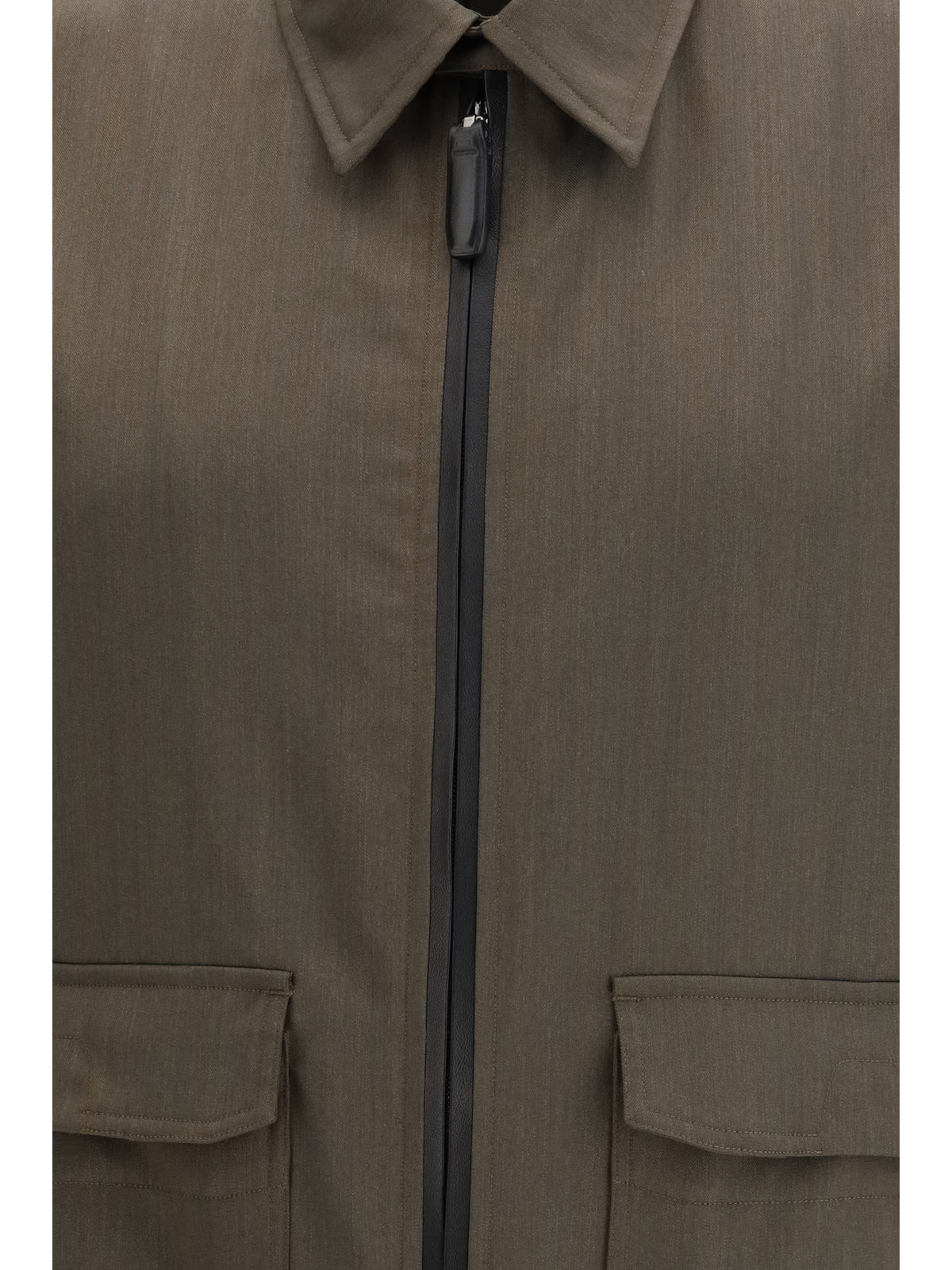 Brioni Wool Jacket - Khaki