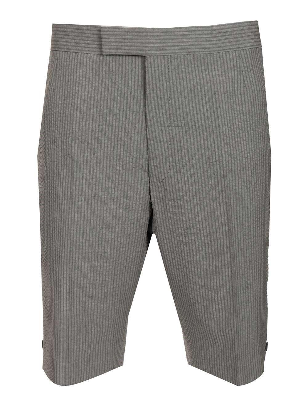 Thom Browne Bermuda Seersucker - Grey