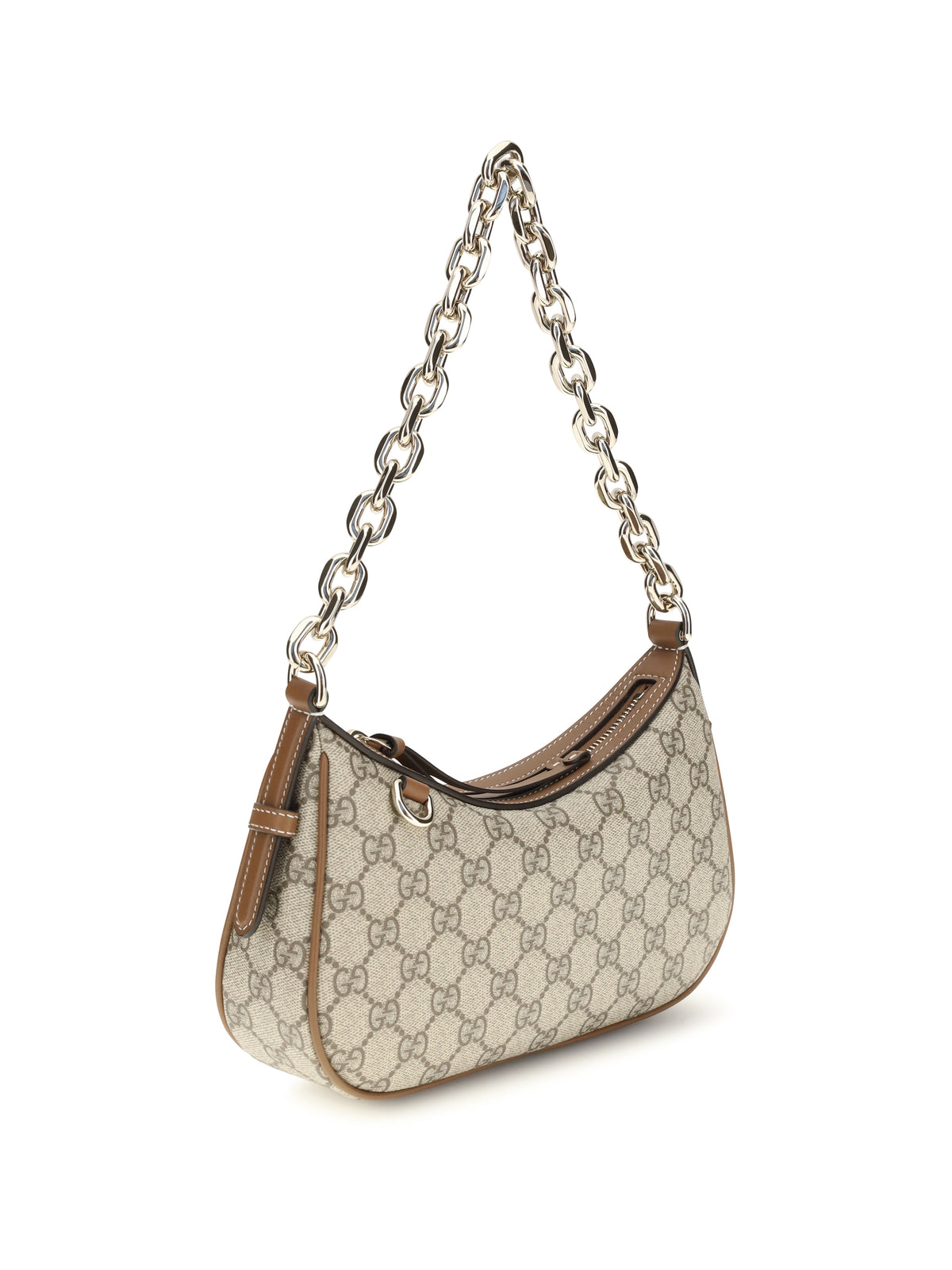 Gucci Small GG Emblem Shoulder Bag - B.Ebony/Sundial