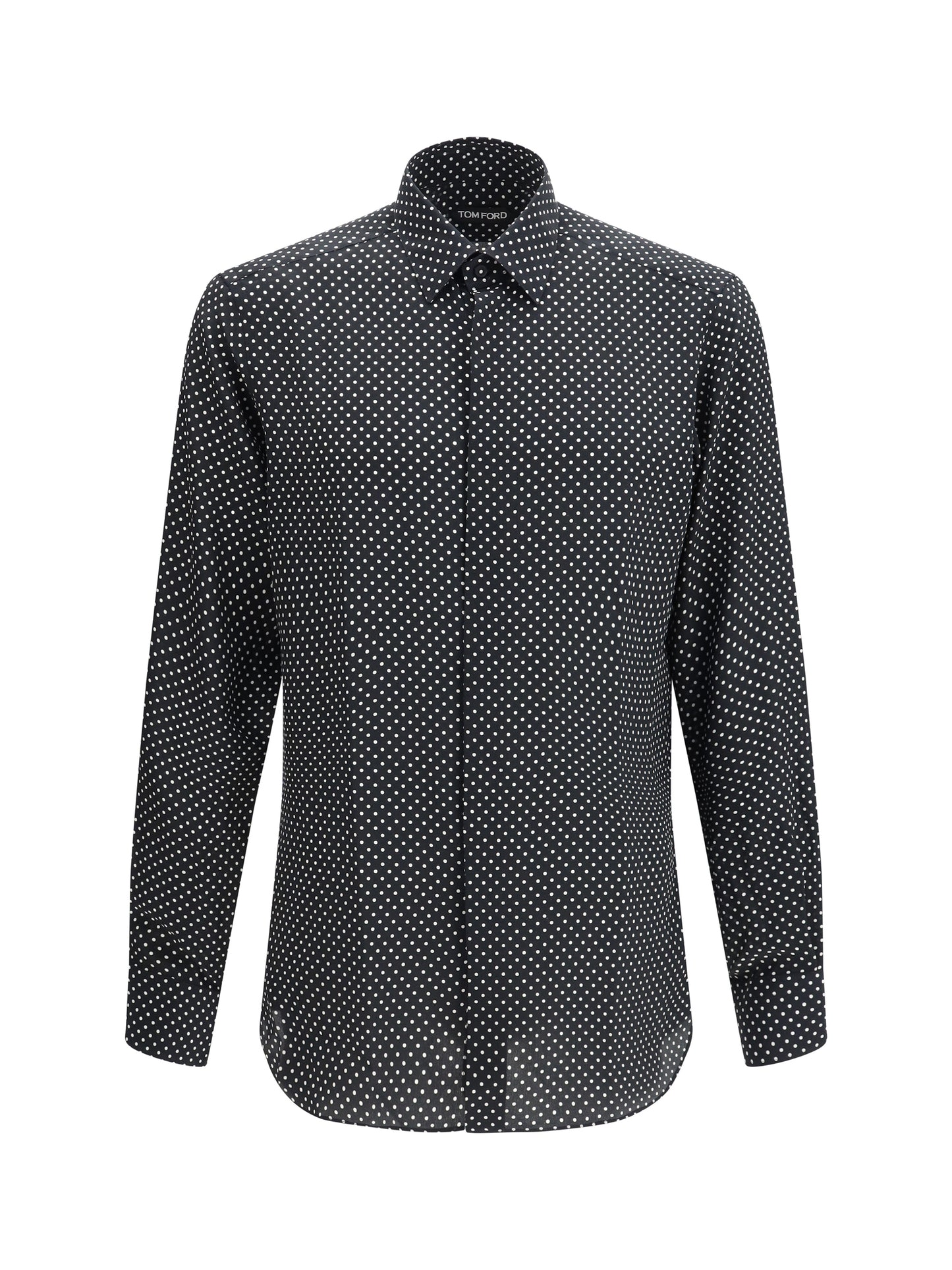 TOM FORD Crepe de Chine Polka Dot Shirt