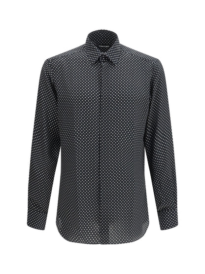 TOM FORD Crepe de Chine Polka Dot Shirt