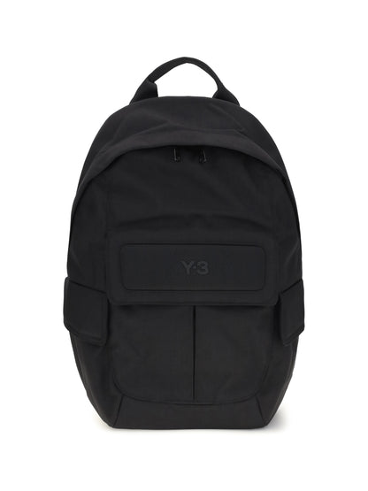 Y-3 Logo Backpack - Black