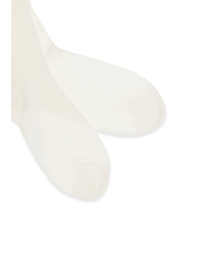 Miu Miu Cotton pointelle Socks - Natural
