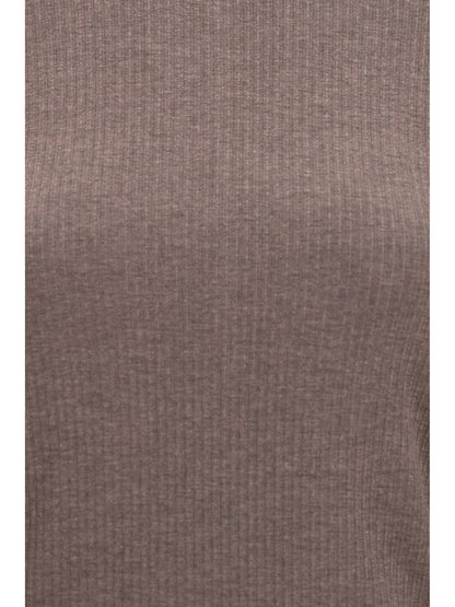 Max Mara Ribbed long-sleeve Sweater - Cacha' Dark Mel