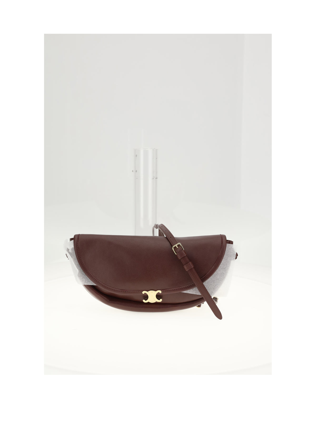 Celine SMALL HALFMOON SOFT TRIOMPHE - Syrah