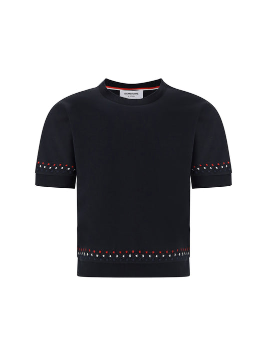 THOM BROWNE Snowflakes T-shirt