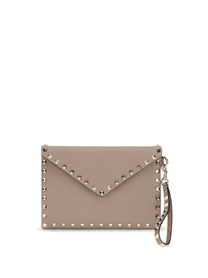 VALENTINO GARAVANI Rockstud Pouch in leather