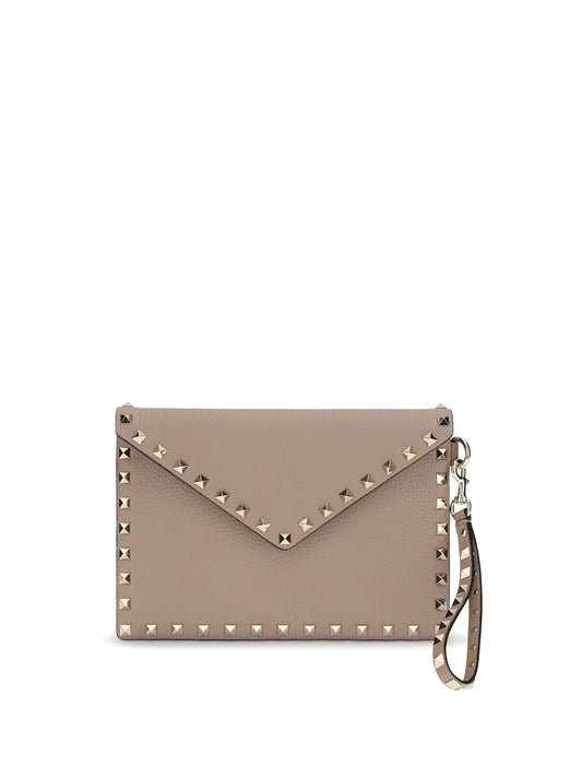 VALENTINO GARAVANI Rockstud Pouch in leather