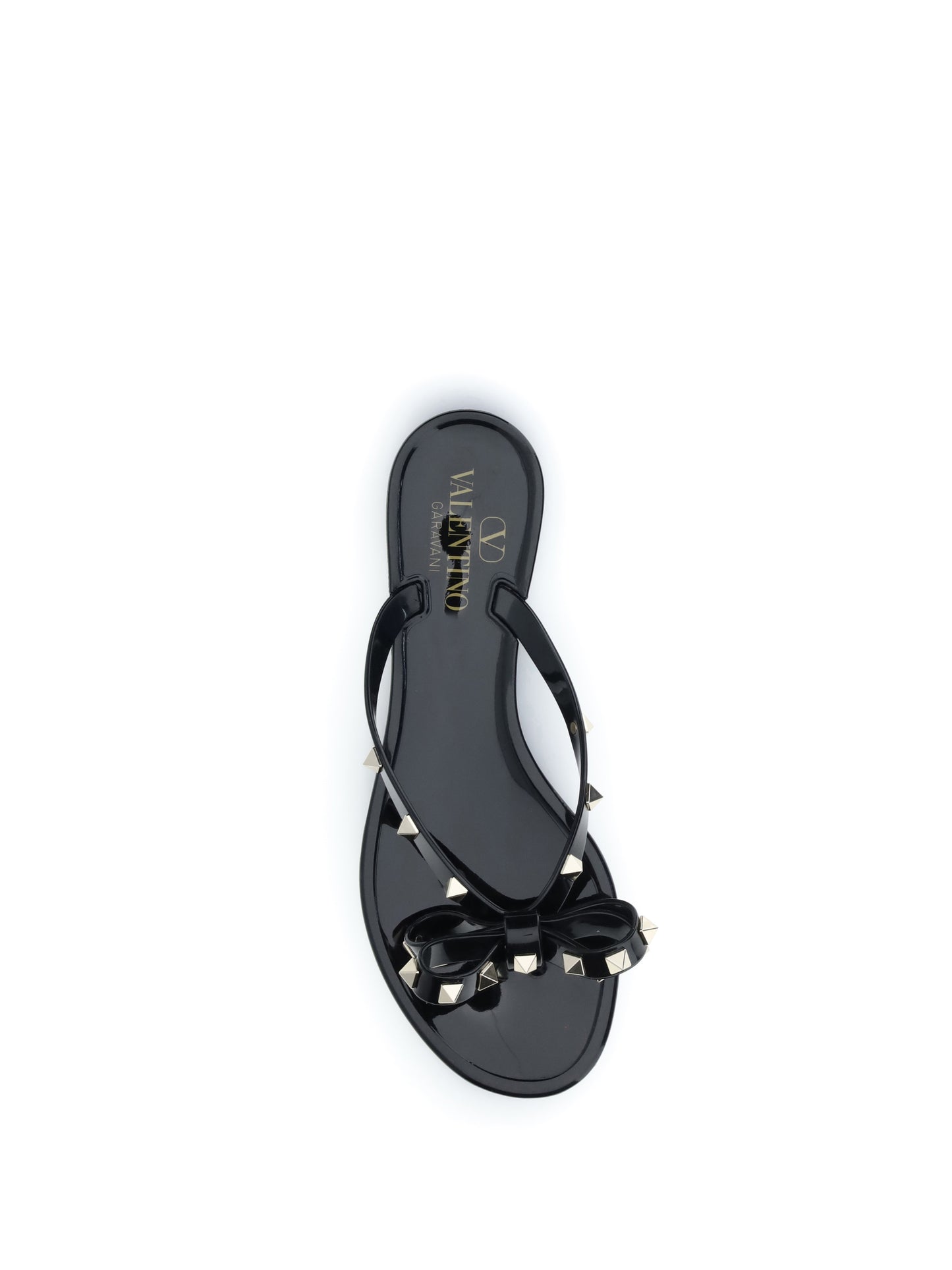 VALENTINO GARAVANI Rockstud flip-flop Sandals in PVC
