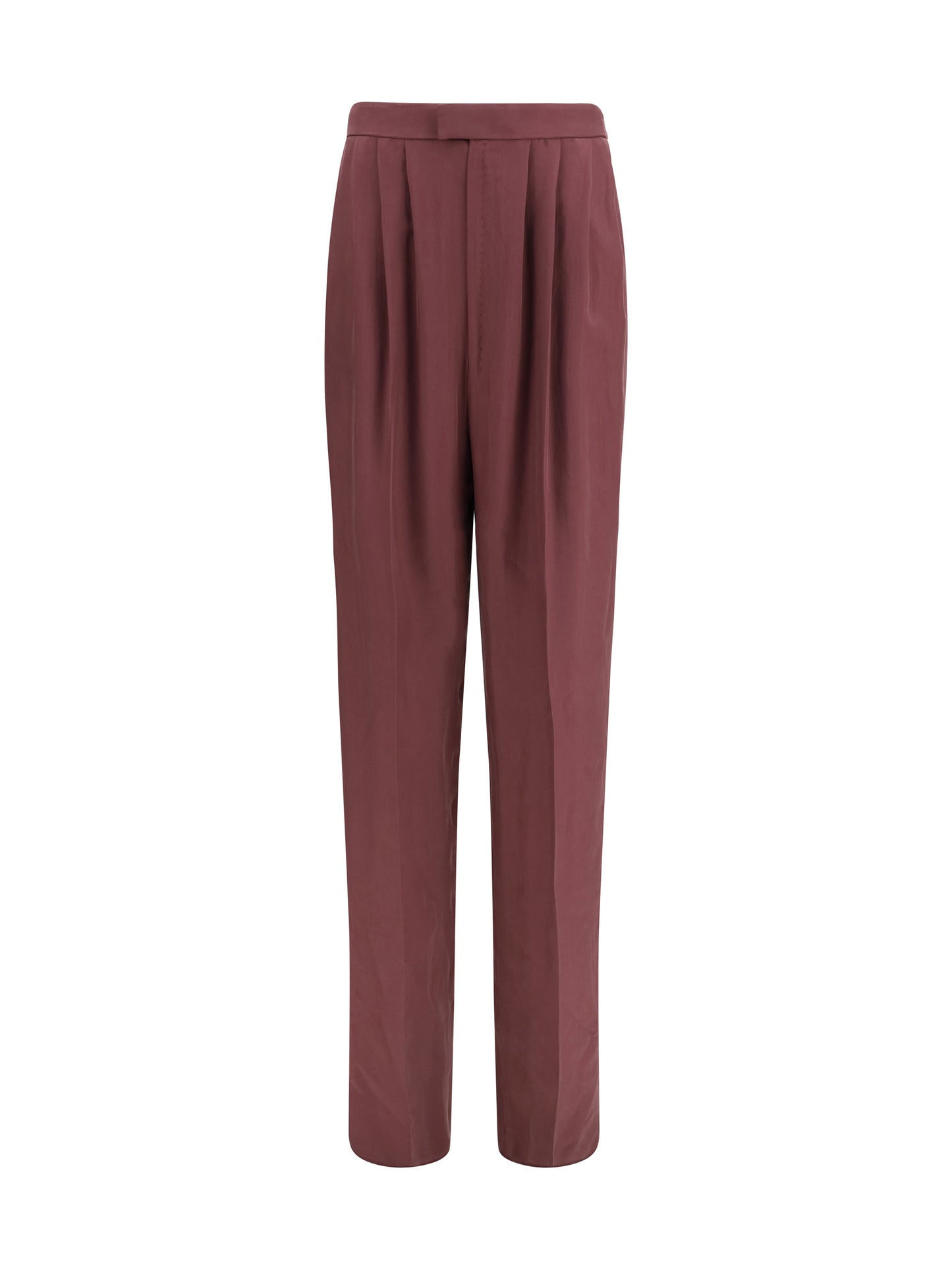 SAINT LAURENT Habutai silk tailored Pants