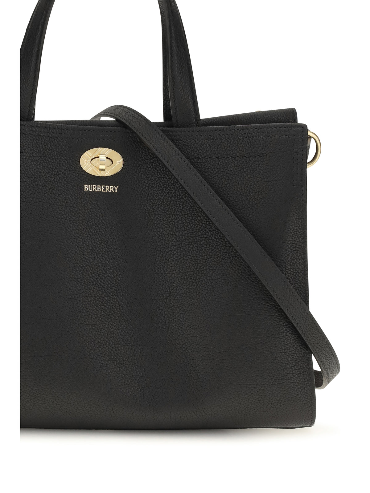 Burberry Small Cotswolds Check Tote Bag - Black