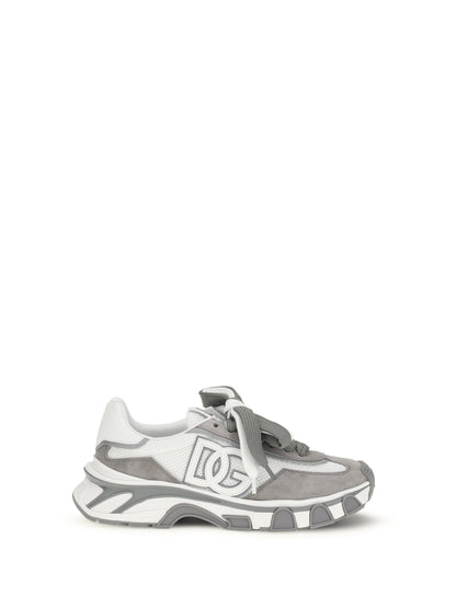 DOLCE & GABBANA Leather and mesh Sneakers