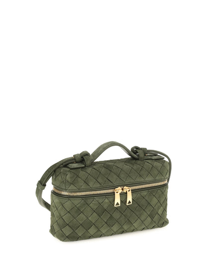 Bottega Veneta Bang Bang Shoulder Bag - Green Tweed-Gold