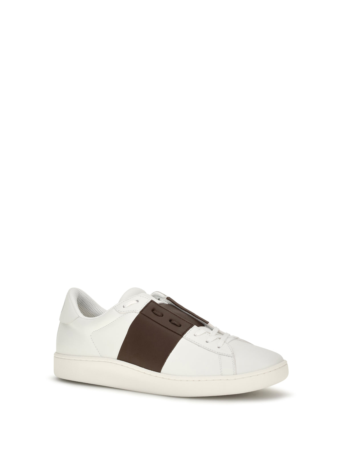 Valentino Garavani Open Sneakers - White/Bark Brown