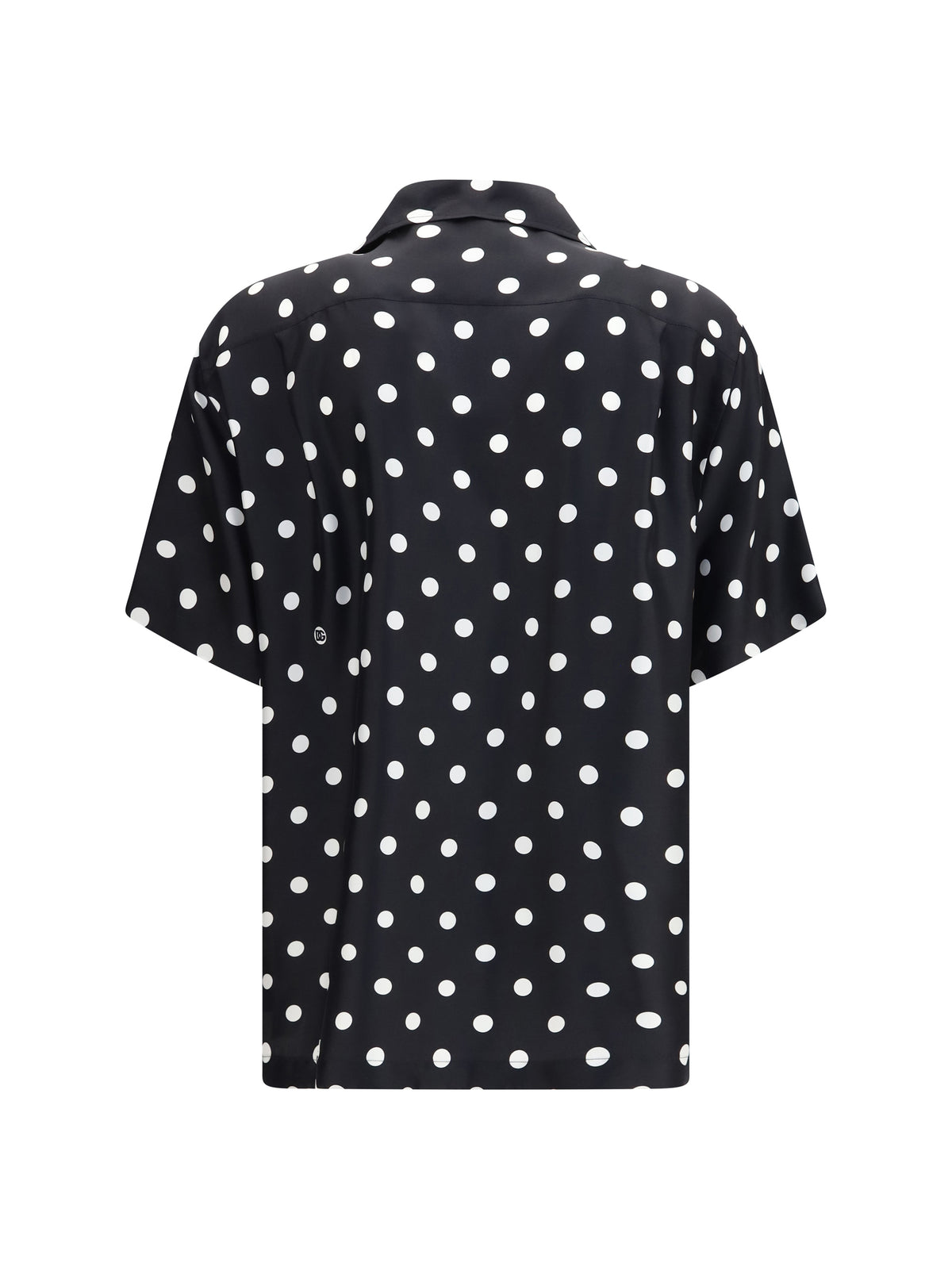 Dolce & Gabbana Polka dot silk twill Shirt - Pois Grande F.Nero