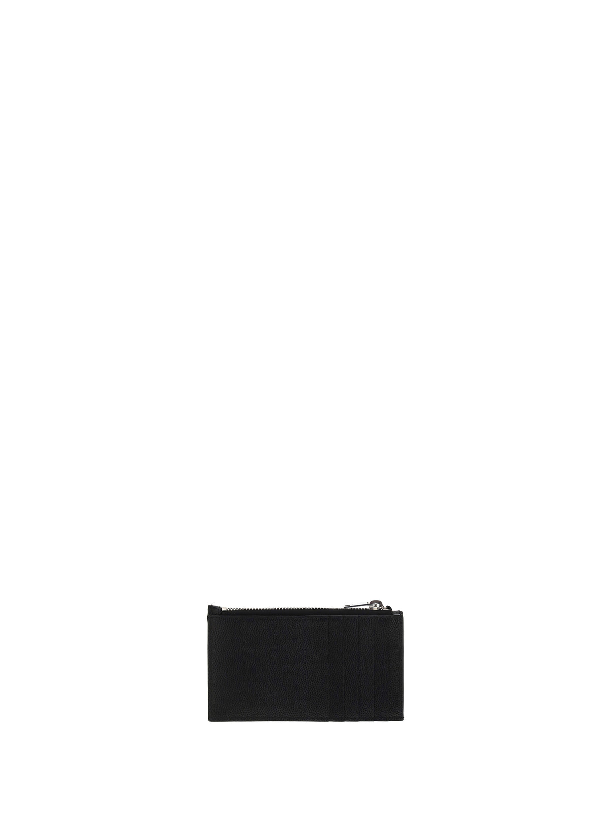 Saint Laurent Leather Cardholder - Black