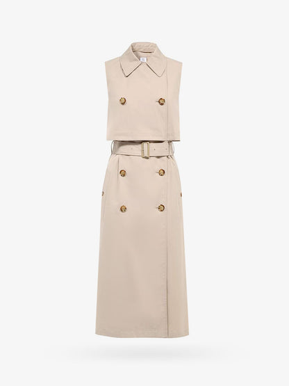 Burberry Cotton Blend Sleeveless Trench