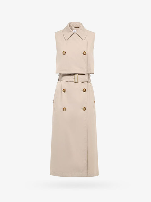 Burberry Cotton Blend Sleeveless Trench