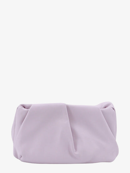 Burberry Leather Clutch With Frontal Rose
