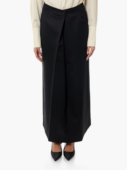 Givenchy Wool And Mohair Long Skirt