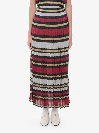 Gucci Lurex Skirt With Striped Motif