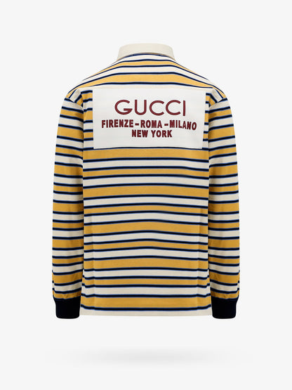 Gucci Cotton Polo Shirt With Striped Motif