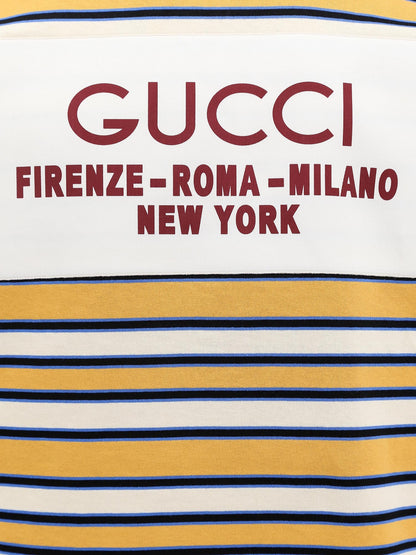Gucci Cotton Polo Shirt With Striped Motif