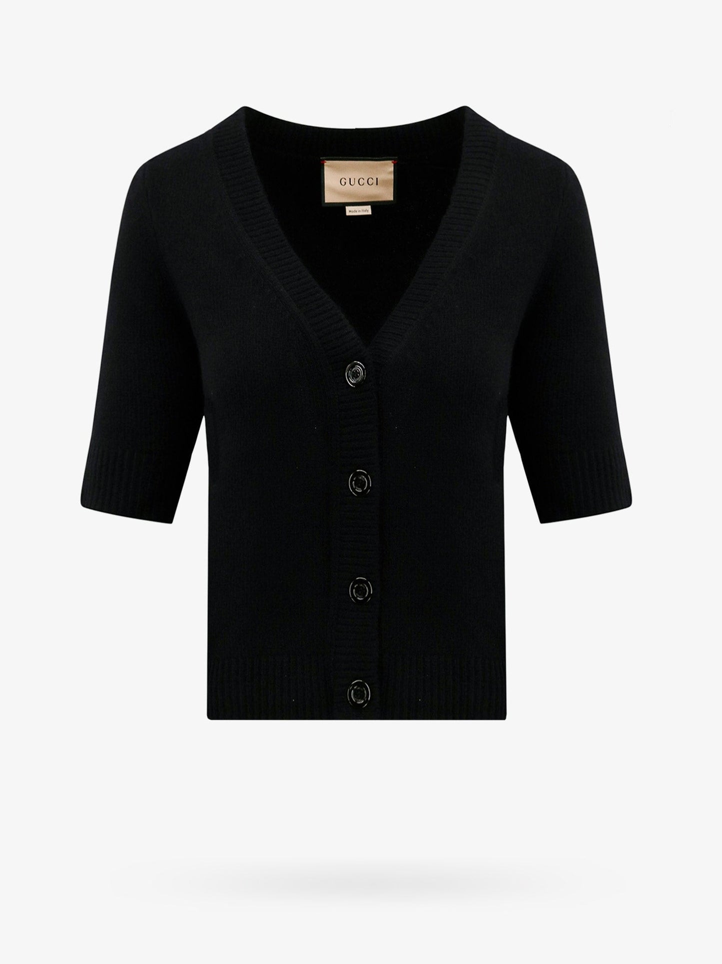 Gucci Wool And Cashmere Cardigan With Gucci Intarsia