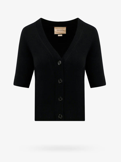Gucci Wool And Cashmere Cardigan With Gucci Intarsia