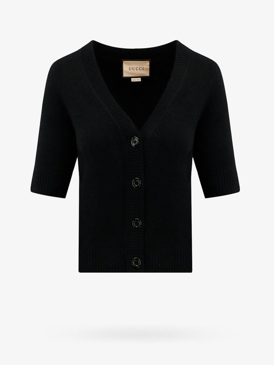 Gucci Wool And Cashmere Cardigan With Gucci Intarsia
