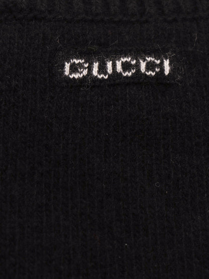 Gucci Wool And Cashmere Cardigan With Gucci Intarsia