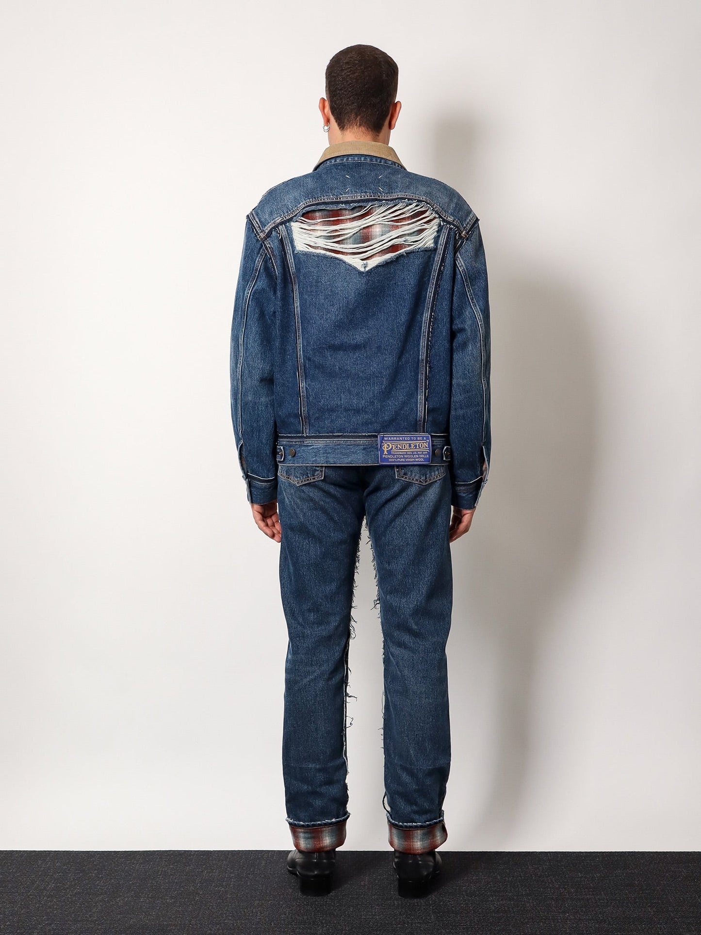 Maison Margiela Denim Jacket With Destroyed Effect