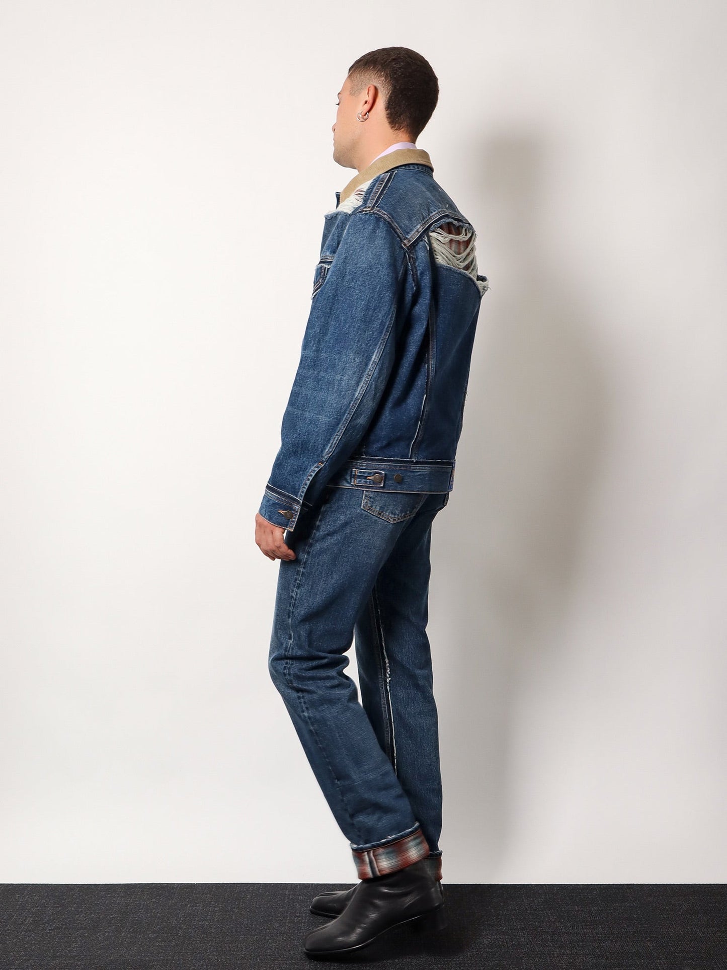 Maison Margiela Denim Jacket With Destroyed Effect