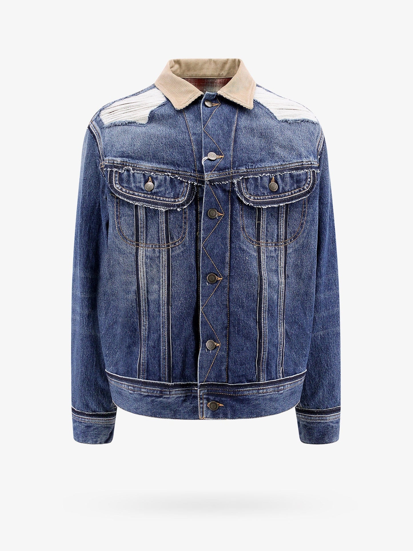 Maison Margiela Denim Jacket With Destroyed Effect