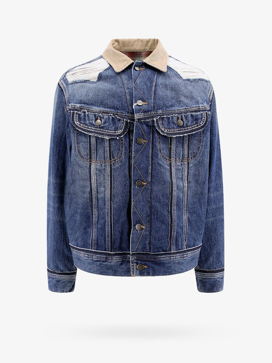 Maison Margiela Denim Jacket With Destroyed Effect