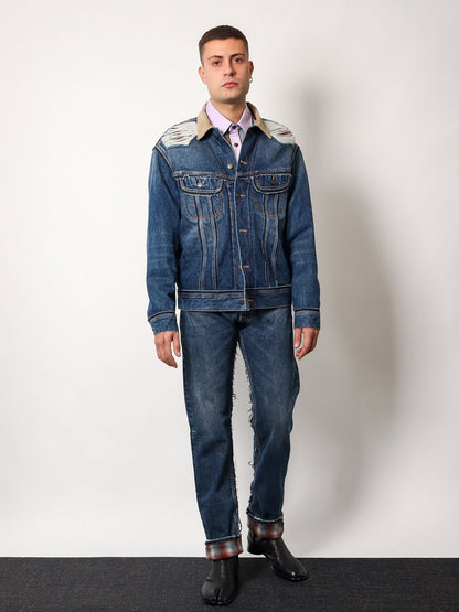 Maison Margiela Cotton Shirt With Insert With Madras Motif