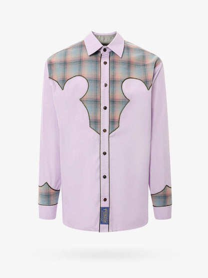 Maison Margiela Cotton Shirt With Insert With Madras Motif