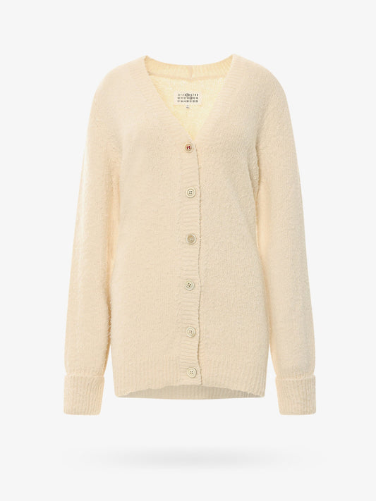 Maison Margiela Cotton Blend Cardigan With Back Iconic Stitching.This Garnment Has Been Treated In Order To Give The Fabric A Particular Appereance And Special Charateristics. Experience Shows That Homogenity Cannot Be Guranteed, Therefore Garnments Ma...