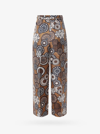 'S Max Mara Silk Trouser With All Over Print