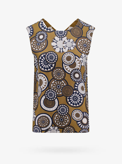 'S Max Mara Silk Top With All Over Print