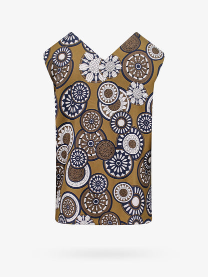 'S Max Mara Silk Top With All Over Print