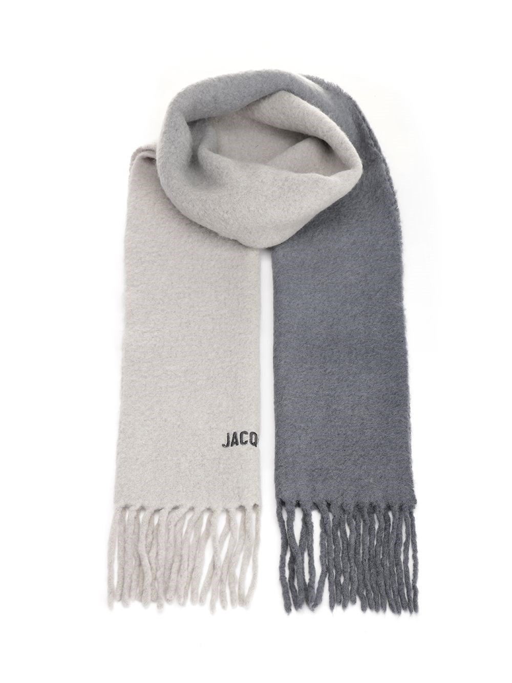 Jacquemus Alpaca Wool Scarf - Grey