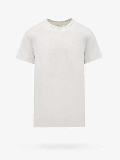 Maison Margiela Cotton T Shirt With Embroidered Frontal Logo