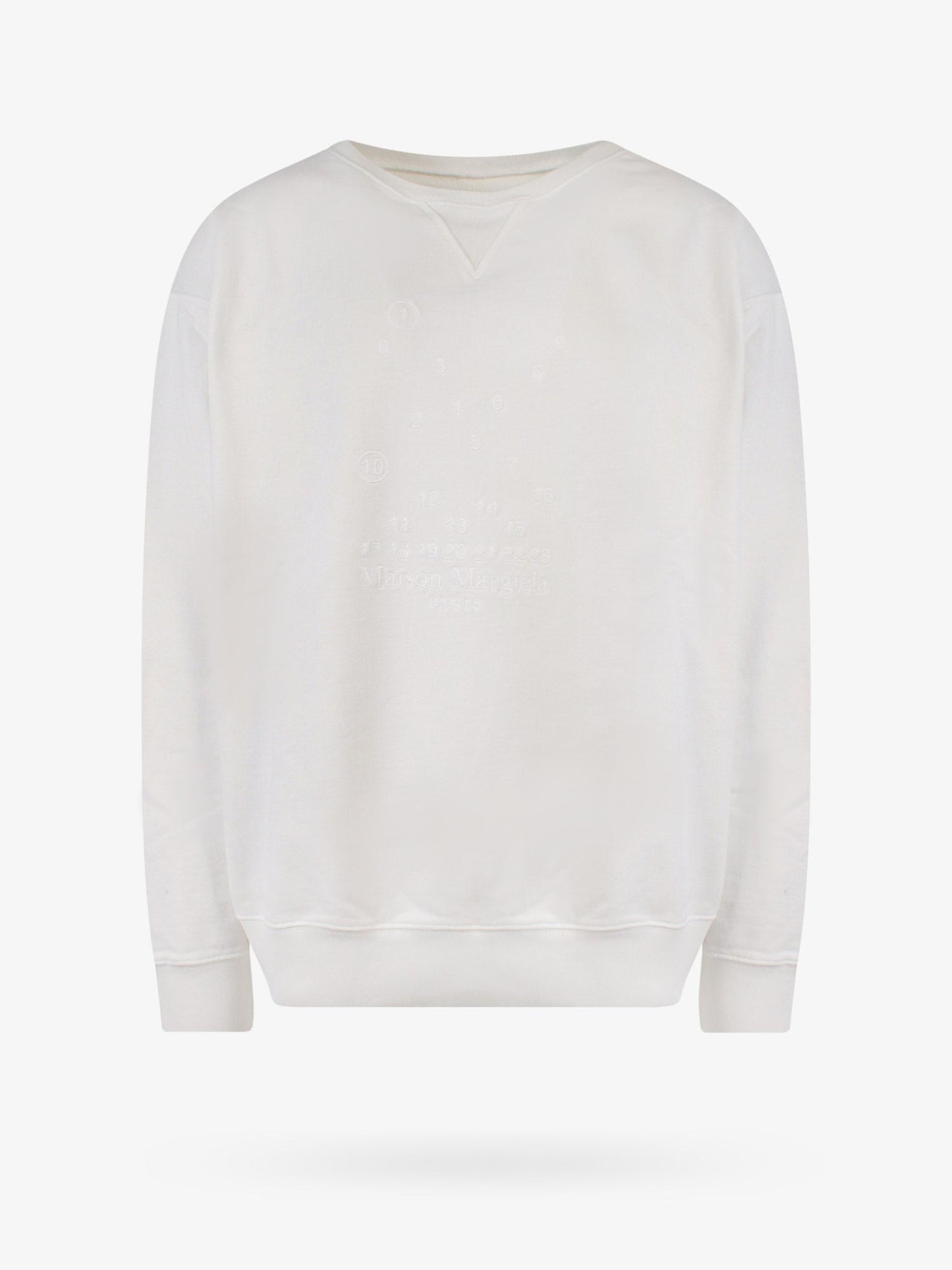 Maison Margiela Cotton Sweatshirt With Embroidered Logo On The Front