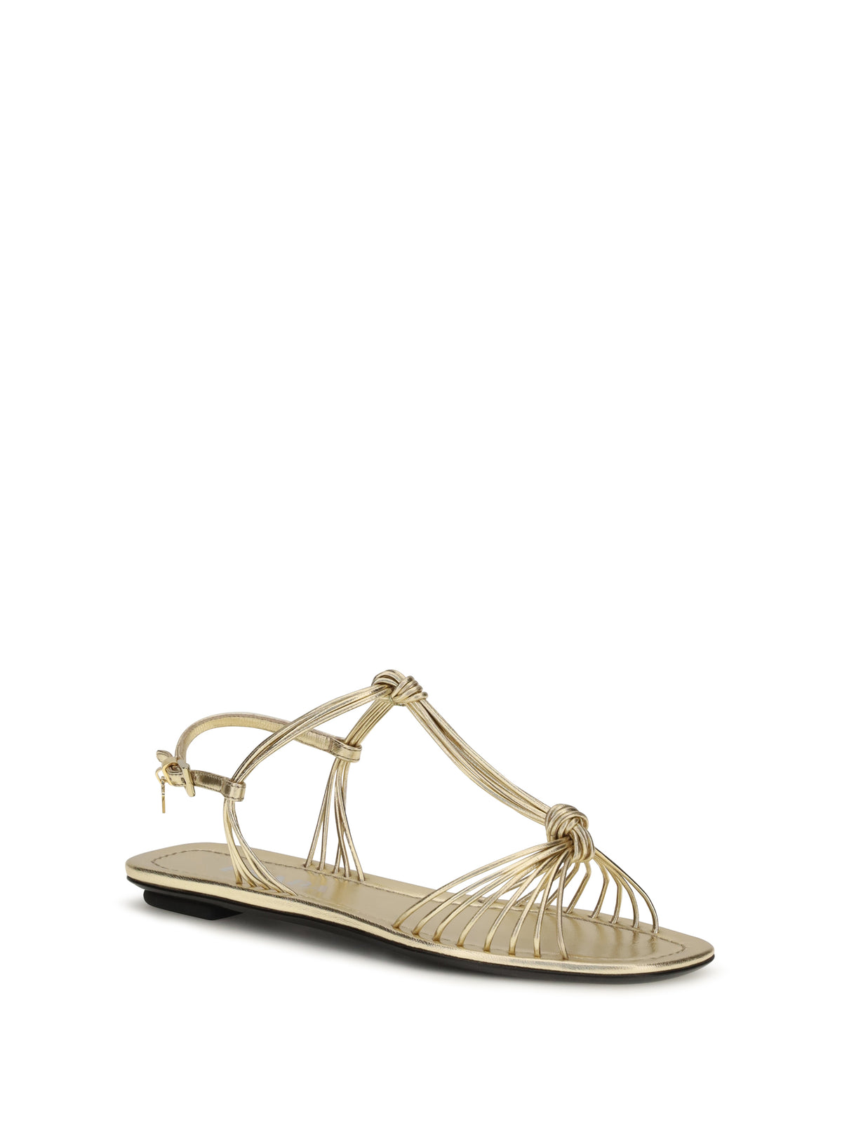 Prada Mordoré nappa Sandals - Platino