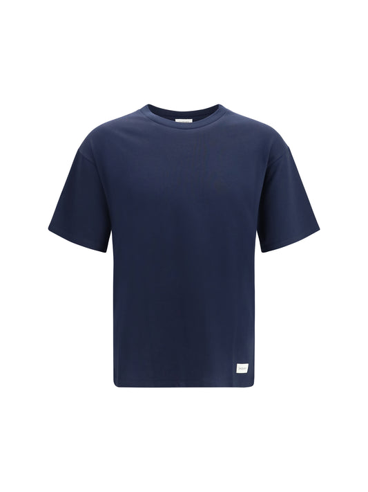 Saint Laurent Cotton crewneck T-Shirt - Navy